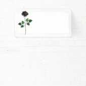 Zwarte roos bloem spandoek (Insitu)