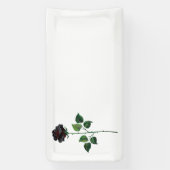 Zwarte roos bloem spandoek (Verticaal)