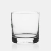 Zwarte roos bloem whisky glas (Rechts)