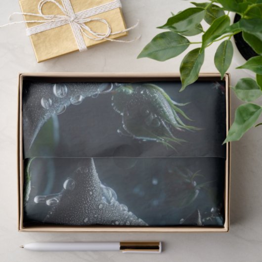 Zwarte Roos Bloemen Decoupage Tissuepapier (Geschenk)