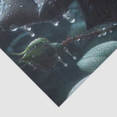 Zwarte Roos Bloemen Decoupage Tissuepapier (Detail)