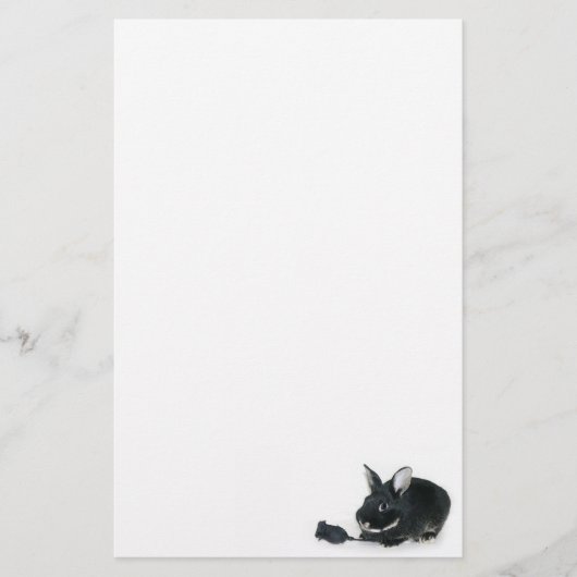 Zwarte roos briefpapier (Voorkant)