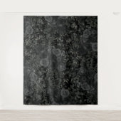 Zwarte Roos Bruiloft Gothic Foto Achtergrond Elega Wandkleed (Voorkant)