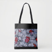 Zwarte Roos Canvas tas (Voorkant)