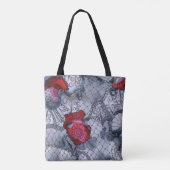 Zwarte Roos Canvas tas (Achterkant)