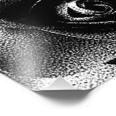 ZWARTE ROOS FOTO AFDRUK (Hoek)