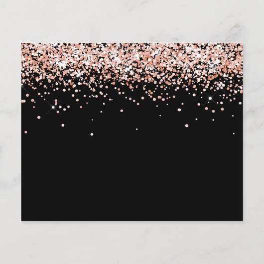 Zwarte roos foto budget Save the Date verjaardag Flyer (Achterkant)