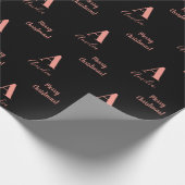 Zwarte Roos Gold Cadeaupapier (Hoek)