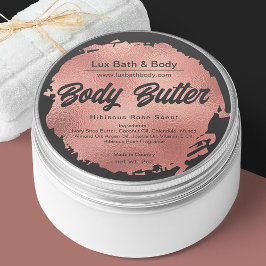 Zwarte Roos Gold Foil Modern Luxury Product Labels