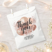 Zwarte Roos Gold Glitter Sparkle Birthday-ballonne Bedankzakje (Geknipt)