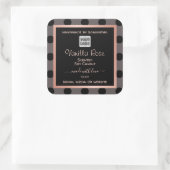 Zwarte Roos Gold Product Packaging Labels met Logo (Tas)