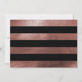 Zwarte & Roos Gold Script Enterprise Party Kaart (Achterkant)