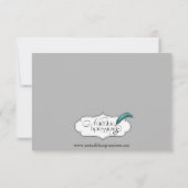 Zwarte Roos Gothic Lijst Weddenschap Kaart (Achterkant)