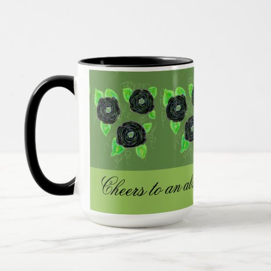 Zwarte Roos koffie Mok (Links)