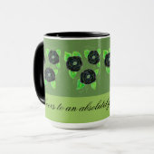 Zwarte Roos koffie Mok (Voorkant links)
