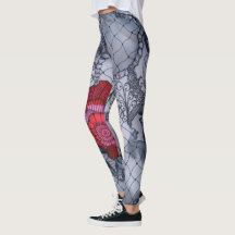 Zwarte Roos Leggings