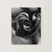 ZWARTE ROOS LEGPUZZEL (Verticaal)