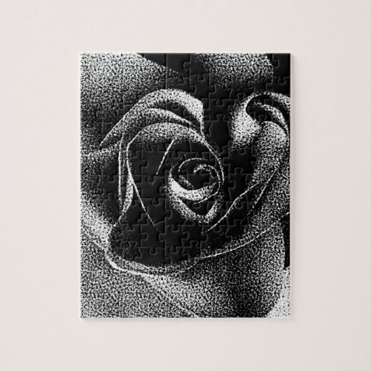 ZWARTE ROOS LEGPUZZEL (Verticaal)