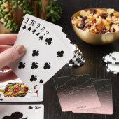 Zwarte Roos marmer Pokerkaarten (Insitu)
