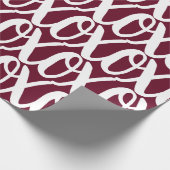 Zwarte Roos Rood Wit Patroon Cadeaupapier (Hoek)