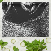 ZWARTE ROOS THEEDOEK (Gevouwen)