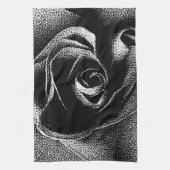 ZWARTE ROOS THEEDOEK (Verticaal)