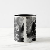 ZWARTE ROOS TWEEKLEURIGE KOFFIEMOK (Center)