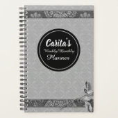 Zwarte Roos Wekelijks/Maandelijks Planner (Voorkant)