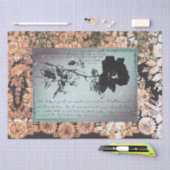 ZWARTE ROOS ZWARTE LACE HALLOEEN WEEFSELPAPIER TISSUEPAPIER (Craft)