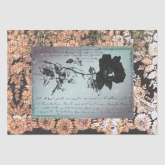 ZWARTE ROOS ZWARTE LACE HALLOEEN WEEFSELPAPIER TISSUEPAPIER