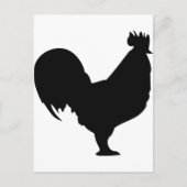 zwarte rooster briefkaart (Voorkant)