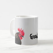 Zwarte rooster - Goedemorgen - Koffiemok (Voorkant links)