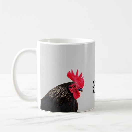 Zwarte rooster - Goedemorgen - Koffiemok (Links)