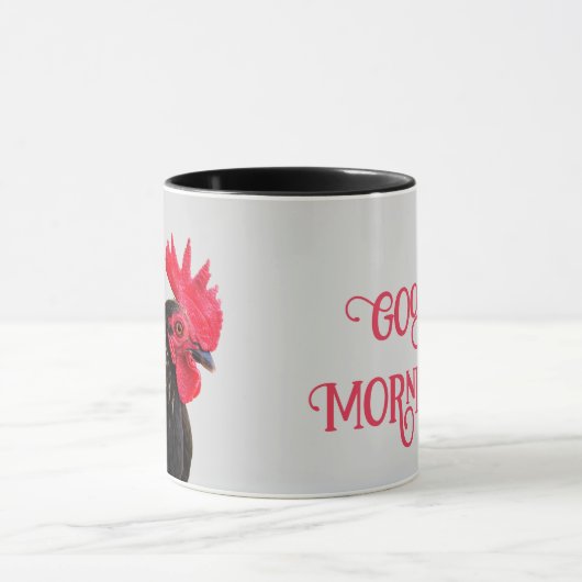 Zwarte Rooster Goedemorgen! Mok (Midden)