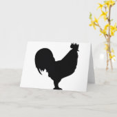 zwarte rooster kaart (Gele Bloem)