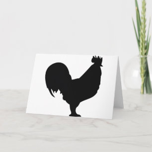 zwarte rooster kaart