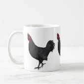 Zwarte rooster koffiemok (Links)