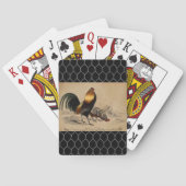 "Zwarte rooster" Pokerkaarten (Achterkant)