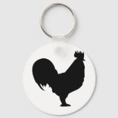 zwarte rooster sleutelhanger (Voorkant)
