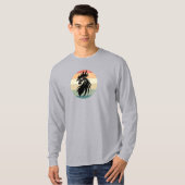 Zwarte rooster t-shirt (Voorkant volledig)