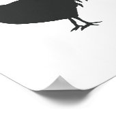 Zwarte-roosterschilderende kunstschilderkunst poster (Hoek)