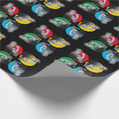 Zwarte ROSIE RIVETER Afdrukpapier Cadeaupapier (Hoek)