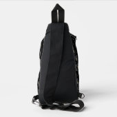 zwarte roterende telefoon sling bag (Achterkant)