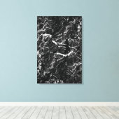 Zwarte rots surreële natuur nep steen textuur canvas afdruk (Insitu (Houten vloer))