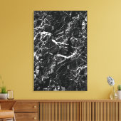 Zwarte rots surreële natuur nep steen textuur canvas afdruk (Insitu (Woonkamer))