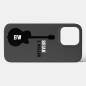 zwarte rotsgitaar Case-Mate iPhone case (Achterkant (horizontaal))