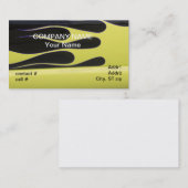 zwarte rotsvlammen visitekaartje (Voorkant / Achterkant)