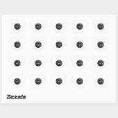 Zwarte rottweiler hart sticker (Vel)