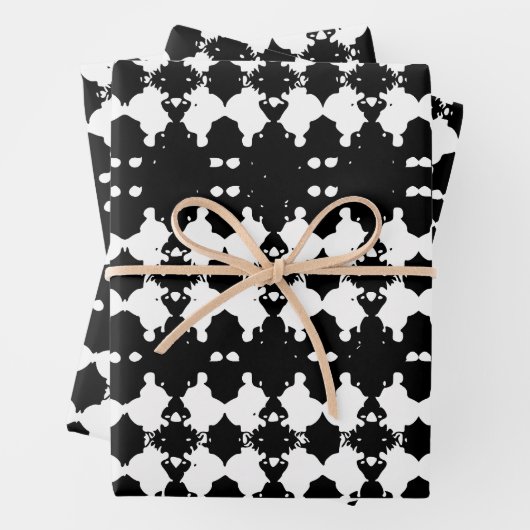 Zwarte rouwboom schors patroon inpakpapier vel (In situ)