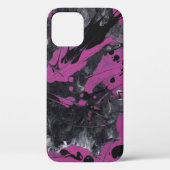 Zwarte roze abstract. Case-Mate iPhone case (Achterkant)